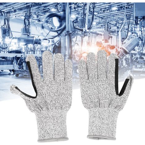 Gants anti-coupures en HPPE, gel de silice, niveau 5, 13 coutures, couleur gris chiné, type de protection des mains (1/5)