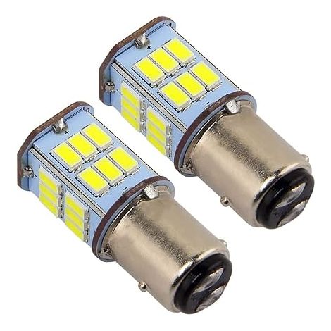 1157 LED Ampoule 12V 24V P21/5W Bay15d Blanc 6000K Pour Feux Arrière Voiture DRL Feu Frein Lampe (1/5)