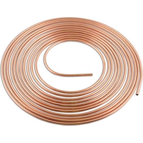 Tube cuivre 4,75 mm – Tuyau de frein auto 7,5 m – Cuivre recuit pour cintrage facile – Pression max 129 bars – Connect