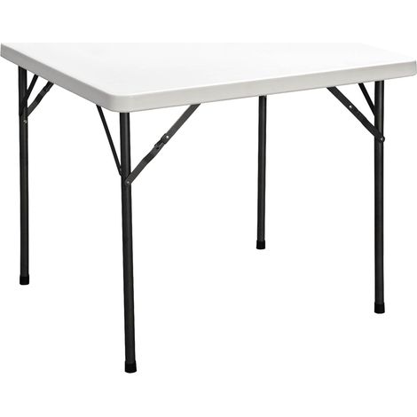 TAVOLO QUADRATO PIEGHEVOLE 'PARTY' cm 87 x 87 x h. 74 - colore bianco  - LIF
