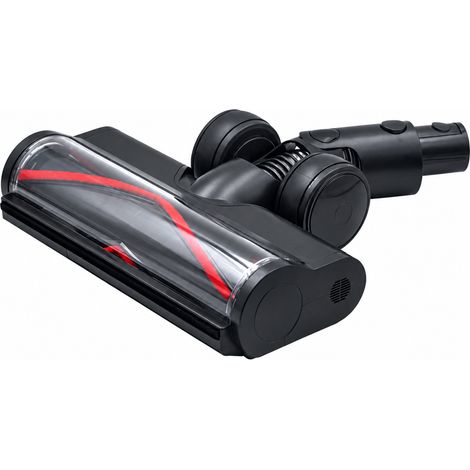 Brosse de sol motorisée pour aspirateur, noir, brosse floquée rouge avec éclairage LED, 33 × 33 × 8 cm, 980 g – Livraison gratuite
