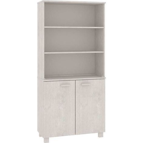 Maison Exclusive - Buffet HAMAR Bois massif de pin Blanc (1/5)