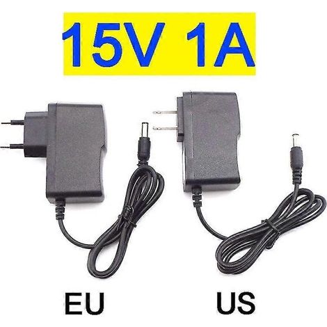 Compatible avec les adaptateurs secteur 15V 1A AC/DC, les convertisseurs 100V-240V, les chargeurs de bandes LED et les systèmes de surveillance CCTV. (1/5)