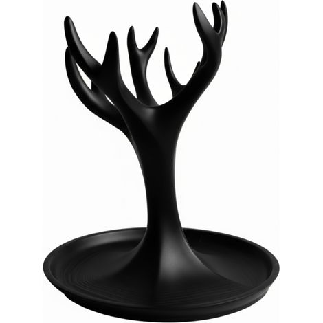 Organizzatore a forma di albero con vassoio nero