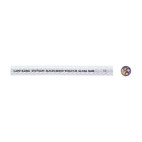 Cable eléctrico Lapp 9yslcy-jb flexible transparente 100 cm