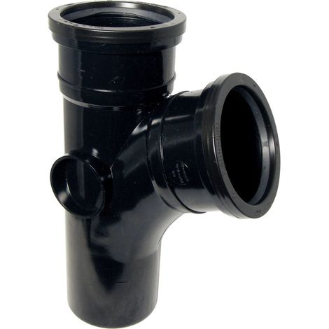 FloPlast 110mm Soil Branch 112.5Â° Black (1/2)