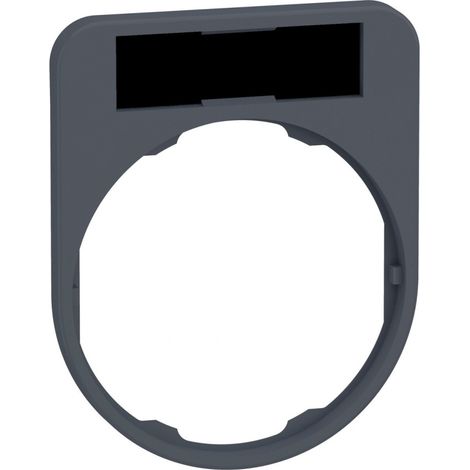 Harmony porte-étiquette flush 30x40 + étiq 8x27 vierge fond noir/rouge SCHNEIDER ZBYF2101 (1/3)