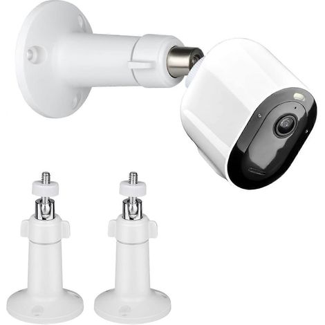 Lot de 2 supports muraux pour caméra de sécurité Arlo Pro, support de fixation réglable, avec vis. (1/5)