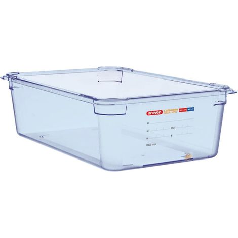 Boîte hermétique bleue en ABS sans BPA GN1/1 150mm - 530 x 325 x 150 mm - ARAVEN