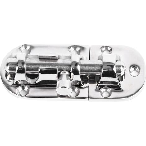 Door Barrel Bolt Latch Set 316 Stainless Steel Sliding Latch Lock for Window Small Cabinet Doors 90x38mm (1/5)