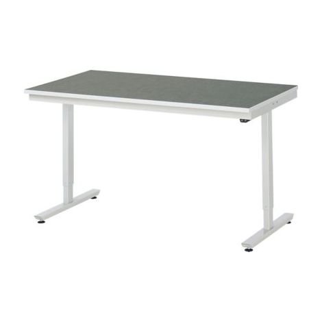 RAU Arbeitstisch adlatus 150 elektrisch höhenverstellbar Linoleum-/Universal-Platte 1500 mm x 800 mm (1/3)