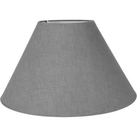Abat-jour - Rond - Gris clair - Pour lampe - Base 40cm - Culot E27