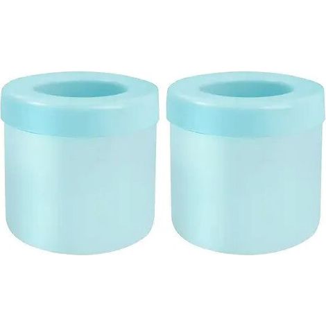 Moules à glaçonsMoule à glaçons en silicone alimentaire, cylindrique, 60 cubes (≈1,5 cm), bleu, lot de 2 (1/5)