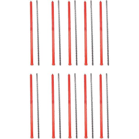 Lot de 10 forets à béton SDS+ PLUS de 10 mm (50 cm x 3/8 pouce) - JXLGV (1/5)