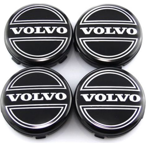 Volvo01 – 64 mm 4er-Pack Mittelkappen Volvo