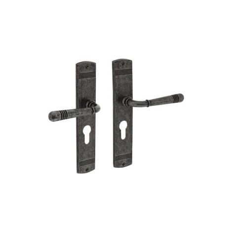 Placa  larga  Helena  Zamak  F77  Gris  PZ  72mm  DIN  I/D  INTERSTEEL (1/2)