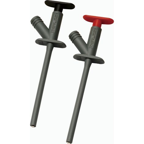 Pince grippe-fils RS PRO, 10A, sonde de 4mm, L. 140mm, Noir, Gris, Rouge ( Prix pour 1 )
