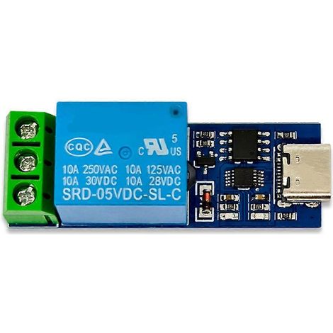 Interface TPYE-C, module relais USB LCUS-1, commutateur de commande intelligent USB, relais de port série (1/5)