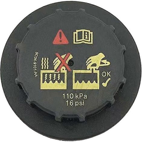 Bouchon de vase d'expansion de radiateur automobile durable pour F150, F250 et F550 (référence 9C3Z8101B). (1/5)