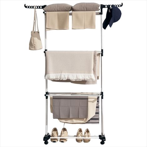 SunJet Porte-manteau, vestiaire sur pied, Séchoir étendoir à linge - Réf. S5URZHB75TZP (1/5)