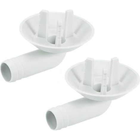 Angled drain hose connector for air conditioner, adapter for outdoor unit of air conditioner, 2 pieces (1/5)