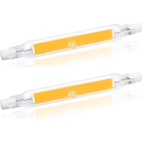 5W R7S 78MM Ampoule LED de J78 COB filament, 500 lumens 360 degrés (2pcs, Blanc Chaud 2700K) (1/5)