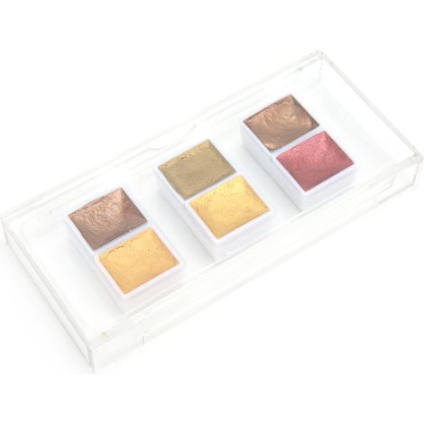 Watercolor Paints Bright Colors Good Transparency Diffusion Shimmering Pearlescent Pigment for Beginner (1/5)
