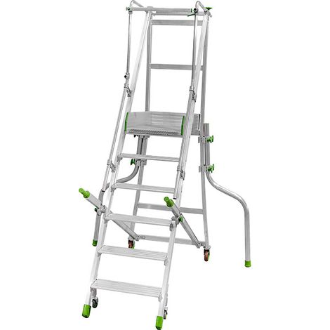Escabeau roulant 6 marches - Hauteur max. de travail 3.33m - CA2/125 (1/5)