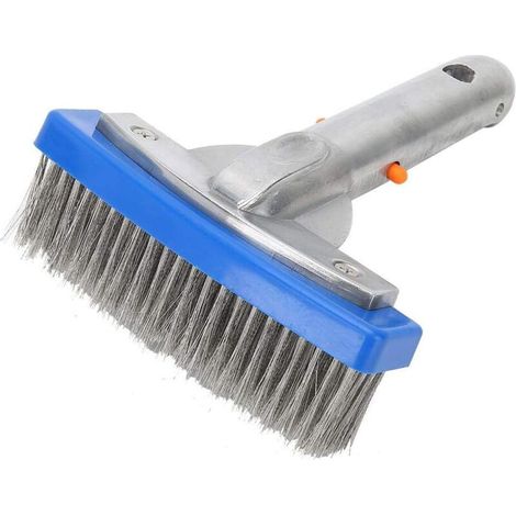 5in Acier Inoxydable Fil Piscine algues Nettoyage Brosse Balai Plancher Mur brosses tête (1/4)