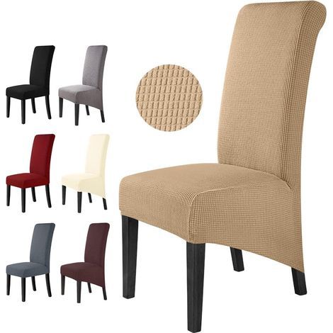 Universal Washable Jacquard Stretch Chair Covers for Dining Room and Banquet
