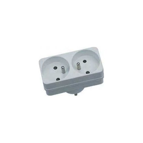 Doppelsteckdose (16 A) an der Vorderseite – Mehrfachsteckdosenadapter mit Überlastschutz GAO