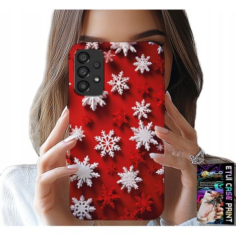 Custodia per Samsung Galaxy A33 5G - fiocchi di neve, neve, stelle, festività (1/5)