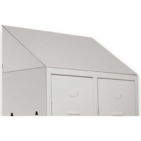Tetto inclinato per armadi 50x50 cm in acciaio antipolvere