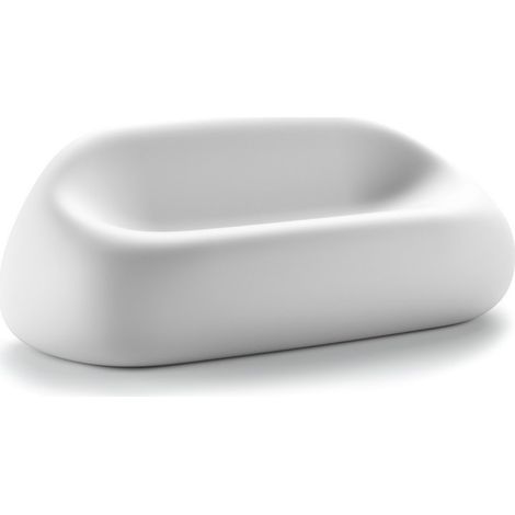 DIVANO GUMBALL POLIETILENE 165X88X66H BIANCO USO ESTERNO EURO3PLAST (1/5)