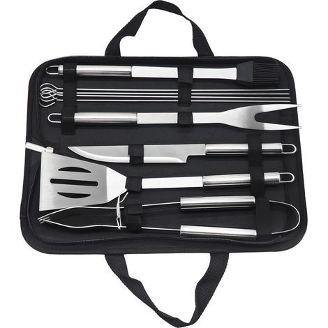 Barbecue Utensils Barbecue Kit - Accessoires de Barbecue en Acier Inoxydable dans Un Boîtier- Portable Stainless Steel Barbecue Accessories for Grills (Ordinaire) (1/5)