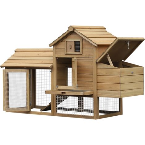 Gallinero easycomfort pollaio prefabbricato rampa antideslizante bandeja extraíble (1/3)
