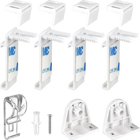 Support Serrage pour Store Double Enrouleur Support Serrage pour Store Enrouleur, Store Enrouleur, sans PerçAge, Accessoires De Rechange Support Serrage pour PVC, FenêTre en Bois, Battant (1/5)