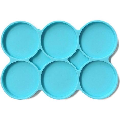 Runde DIY-Untersetzer aus Epoxidharz, Silikonform, Flüssigkeiten, Künstler-Teemattenform