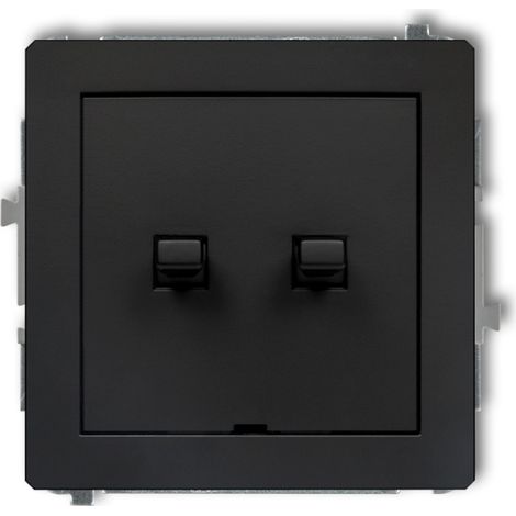 Connettore per candelabro in stile Art Déco americano, nero opaco 12DWPUS-2