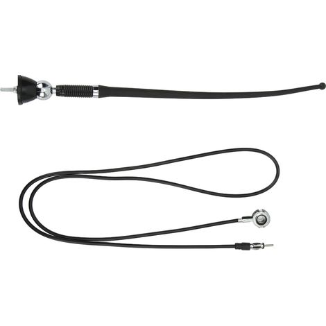 Antenne stéréo de voiture de 36 cm en ABS noir résistant à l'usure et à la chaleur, antenne FM/AM universelle pour voitures (1/5)