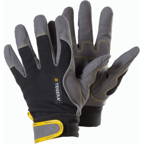 Guantes de trabajo Tegera 9200 cuero sintético pack 6