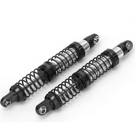 Amortisseurs à double ressort de 102 mm compatibles avec le modèle de voiture radiocommandée Traxxas TRX-4, noir (B8260SBL) (1/5)