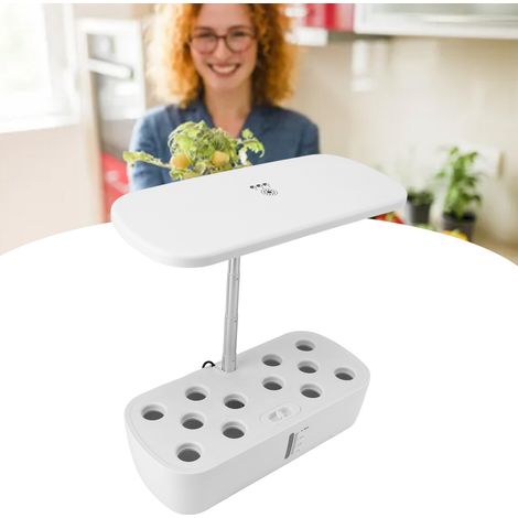 Kit idroponico con 12 capsule - Sistema di coltivazione indoor con controllo automatico dell'acqua e illuminazione a LED per la casa (1/4)