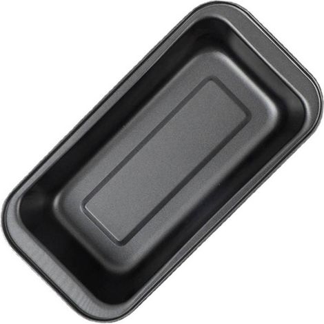 Moule à gâteau/pain rectangulaire antiadhésif en acier au carbone noir, 15 cm (lot de 3). (1/5)