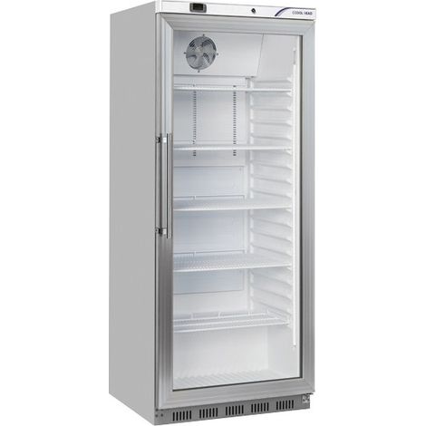 Vitrine réfrigérée positive 600L avec porte réversible 4 étagères inox 200W - Cool Head (1/5)