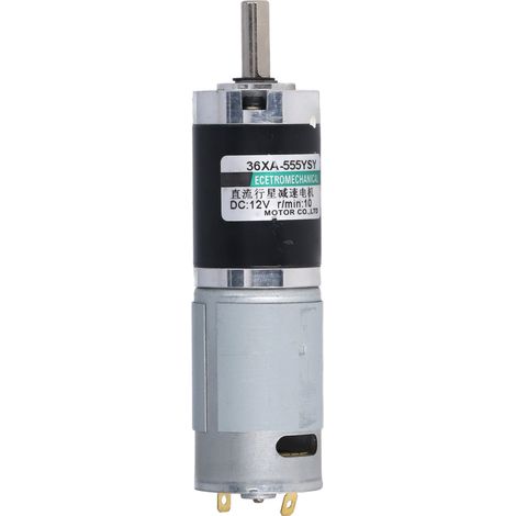 Moteur à engrenages micro CC 12V CW CCW 10 tr/min, cuivre, faible vitesse 15W 0.15A pour appareils industriels (1/5)