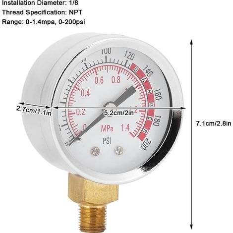 Manomètre radial TS-Y50-1.4mpa-Y Y50 (1/5)