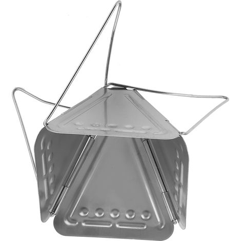 Mini réchaud à alcool portable carré (1/5)