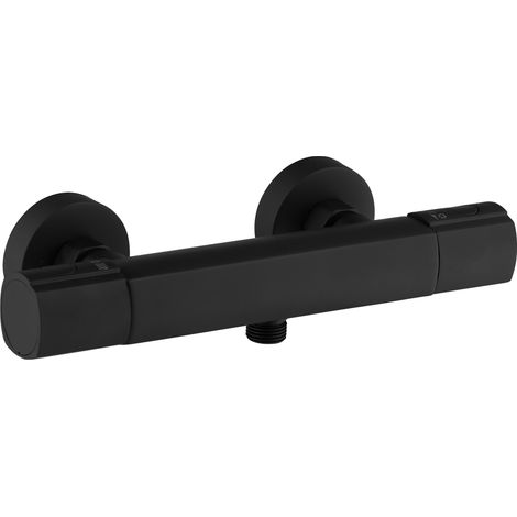 Essebagno Carra Thermostat-Duschmischer schwarz
