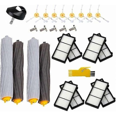 Kit d'accessoires pour iRobot Roomba 981 971 960 966 980 985 805 860 870 871 880 890 - Pièces de rechange pour aspirateur robot (lot de 26) : extracteurs, filtres et autres éléments. (1/5)